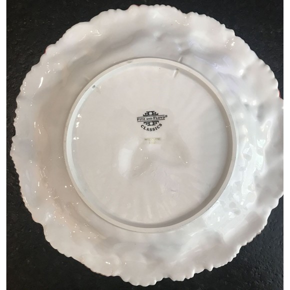 Fitz & Floyd Holiday Pine Sculpted Canape Plate Christmas - Picture 2 of 2